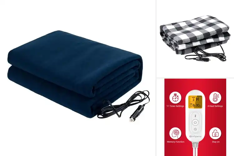 Detailed view of Best 12V Vehicle Heated Blankets: Stay Cozy on the Road