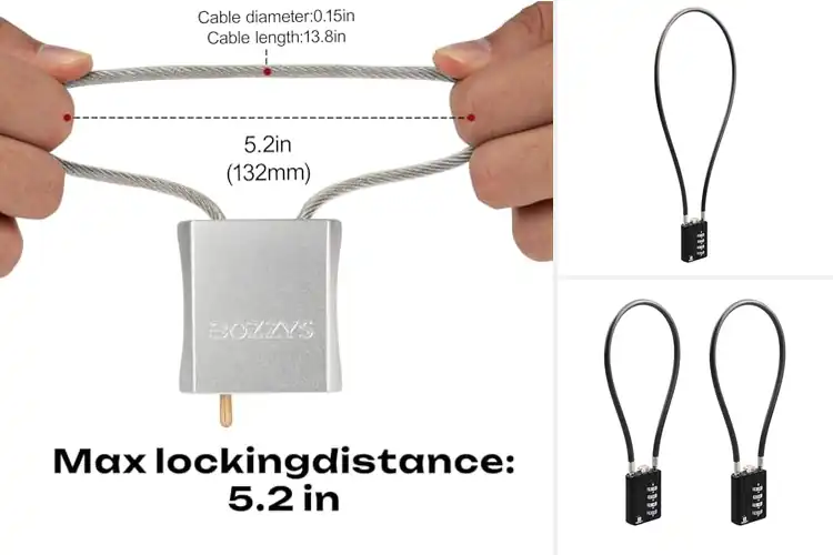 Detailed view of Best Flexible Padlock Cables for Secure Protection