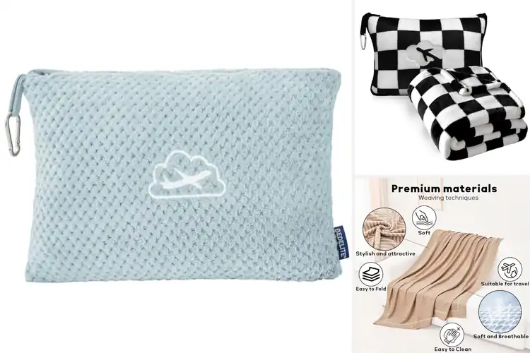 Detailed view of Best Gift For Winter Travel Blankets