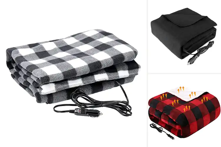 Detailed view of Best Heated Blankets for Road Trips