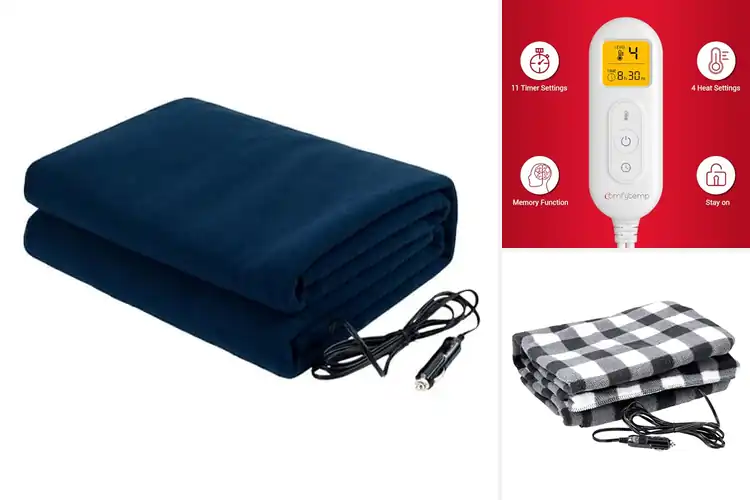 Detailed view of Best Heated Car Blankets For 12V Vehicles