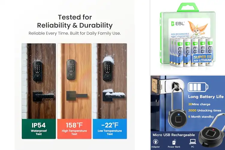 Detailed view of Best Long Battery Life Locks