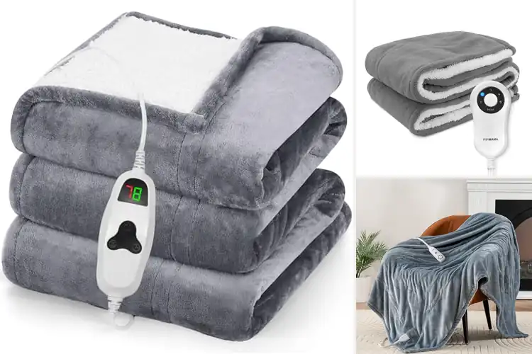 Detailed view of Best Polar Fleece Heated Blankets