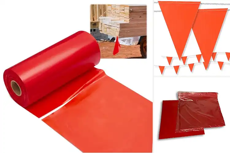 Detailed view of Best Poly Safety Flags