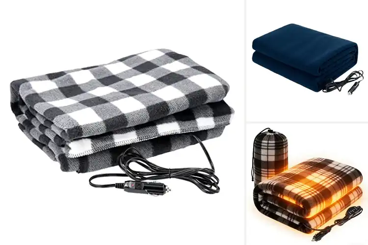 Detailed view of Best Portable Car Blankets With Storage