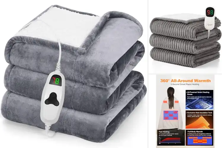 Detailed view of Best Portable Electric Blankets for Instant Cozy Comfort