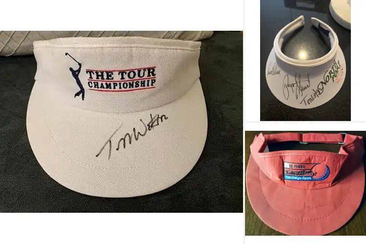 Detailed view of Best Signed Golf Visors