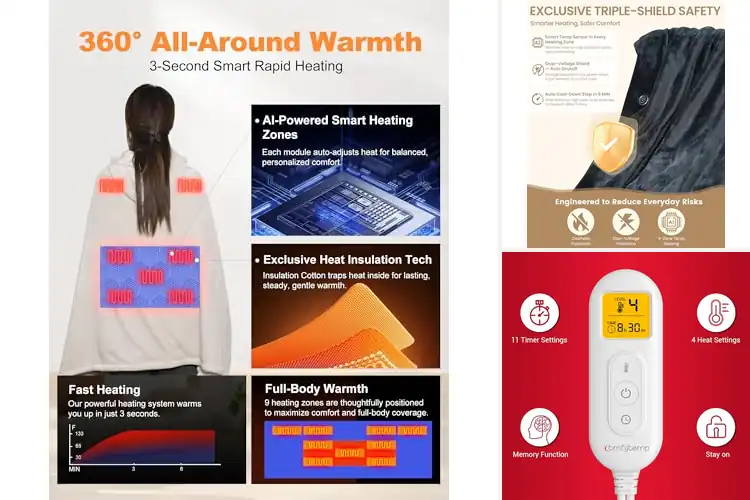 Detailed view of Best Travel Heating Blankets